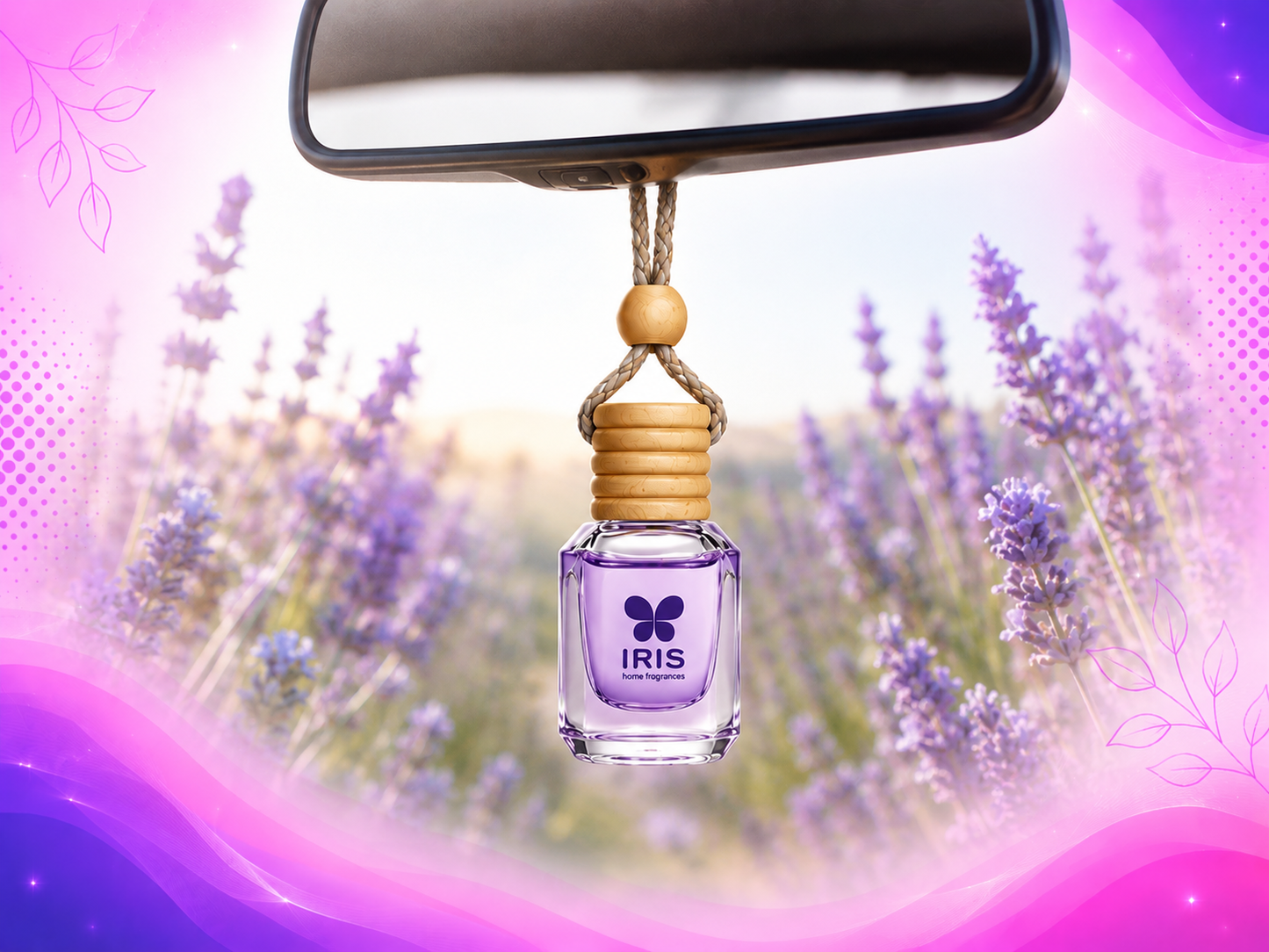 IRIS CAR HANGING POD- FRENCH LAVENDER