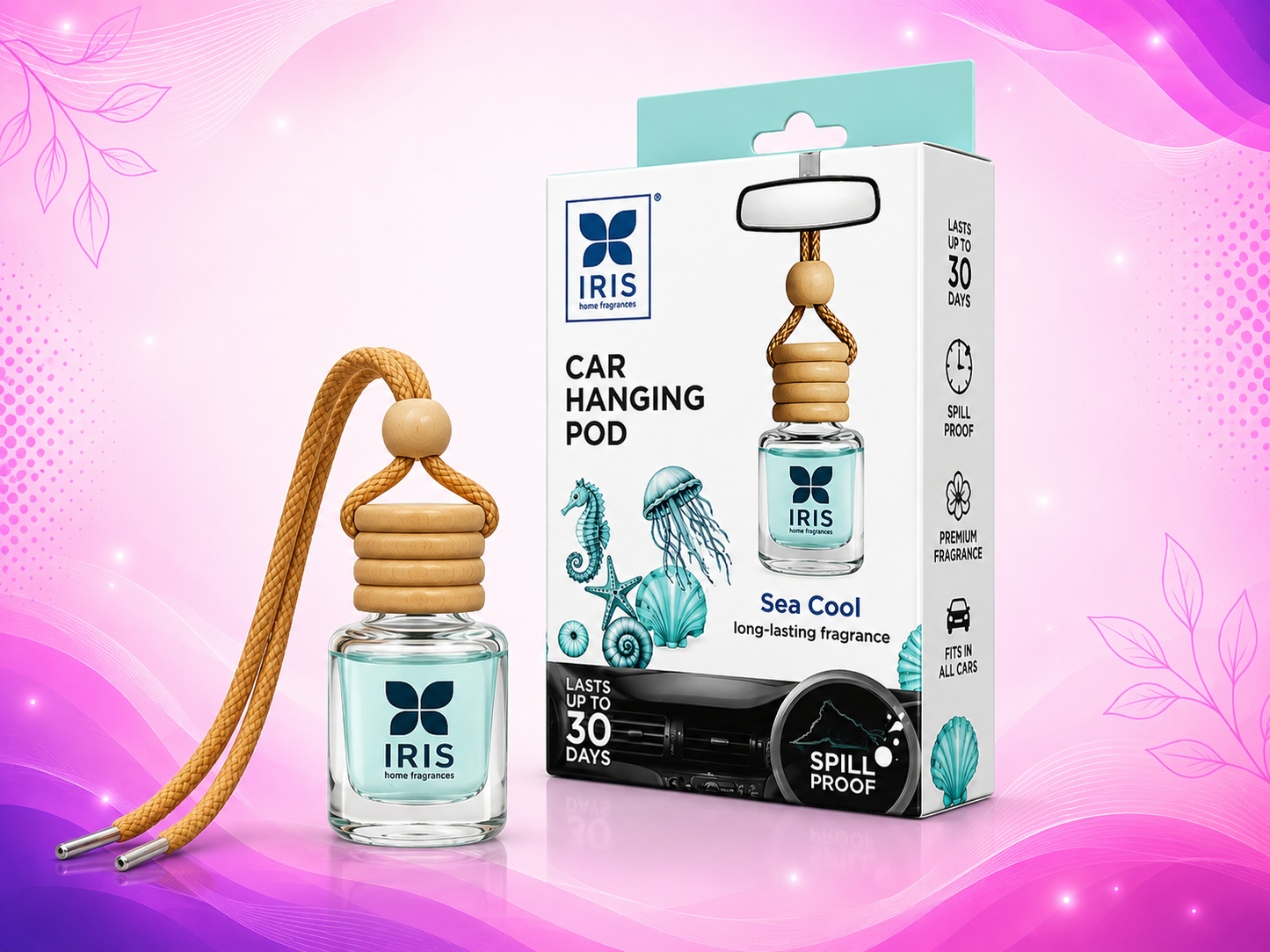 IRIS CAR HANGING POD - Sea Cool